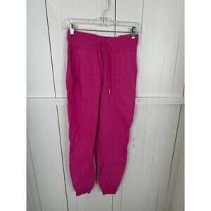 Lululemon Women's Pink Jogger Pants Nylon Size 4 NWOT